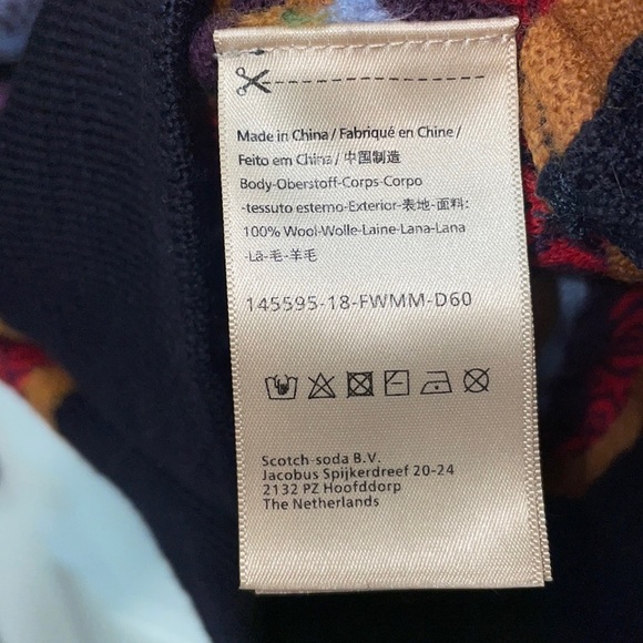 Scotch & Soda Striped Sweater Wool Crew Neck Long Sleeve Pullover Sz S - Picture 5 of 10